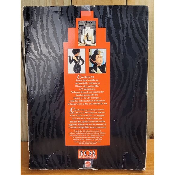 Vintage 1996 Cruella De Vil Barbie Collectible from 101 Dalmatians, "Power in Pi - Picture 8 of 14